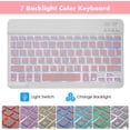thumbnail image 6 of Keyboard Case for Samsung Galaxy Tab A9 Plus/A9+ 11 Inch 2023 Tablet, Model SM-X216 SM-X210 SM-X218, Smart Cover with Detachable Wireless Backlit Bluetooth Keyboard and Mouse, 6 of 9