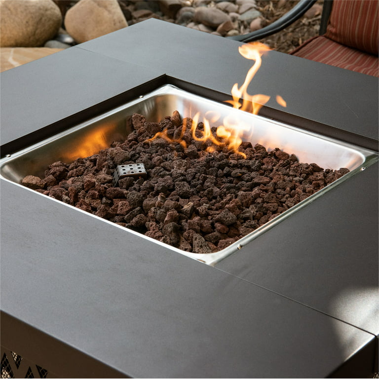 Onlyfire Black Lava Rock 10 Pounds Volcanic Lava Stones for Indoor Outdoor  Fire Pits Fireplaces Gas Grill and Landscaping, 0.3-0.6 Inch :  : Garden