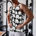 thumbnail image 5 of Pofeuu Cute Cartoon Polar Bear Print Men's Workout Tank Tops Sleeveless Muscle Gym Shirt Quick Dry-XX-Large, 5 of 7