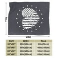 thumbnail image 3 of DouZhe Ultra-Soft Micro Fleece Lightweight Flannel Bed Blanket, Patriotic American Flag Abstract Hearts Print Cozy Warm Throw Blankets, 40"x30", 3 of 7