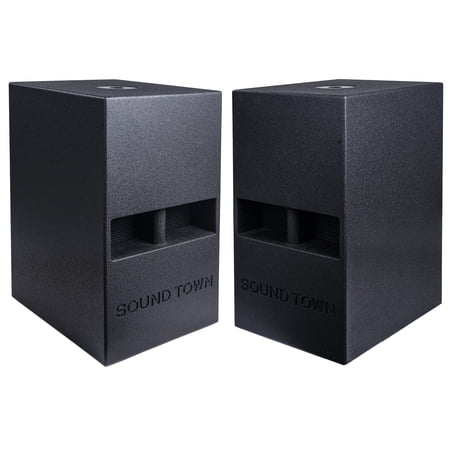Sound Town Portable Subwoofers Black 42.00 x 34.00 x 58.00 Inches