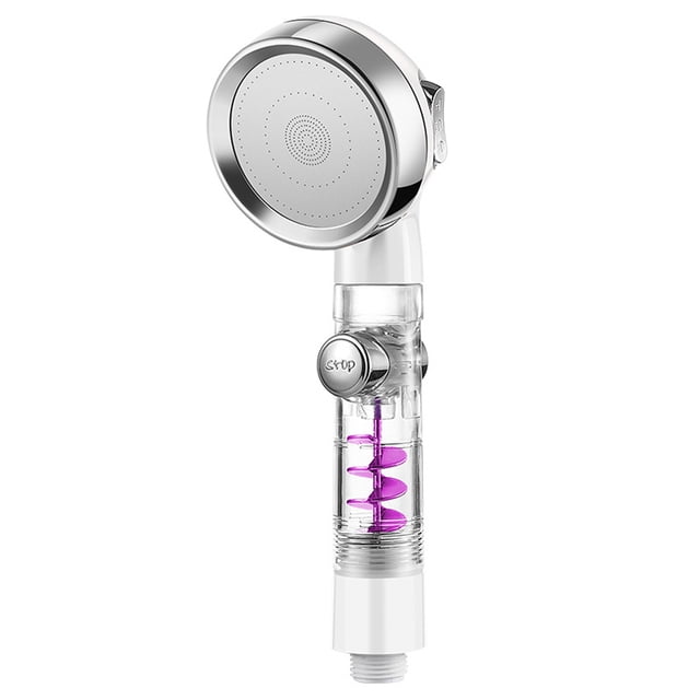 Toystoory Cabezal de ducha ajustable con ventilador, parada de un botón, boquilla de agua manual para ahorrar agua, rociador de alta presión, accesorio Juegos de accesorios de baño No.04 Toystoory HA009387-04