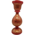 thumbnail image 2 of India Meets India Papier Mache Candlesticks Holder Set of 2 Candle Holder Handicraft by Awarded Indian Artisans (Red & Gold), 2 of 2
