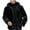 Black, variant on IROINNID Men's Hoodie Faux-fur Long Sleeve Solid Color Leisure Men's Warm Coat Jacket Winter Outerwear