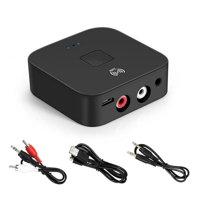 Receptor Bluetooth 5.0 Inalámbrico Jack De 3,5 Mm Aux Nfc A 2 Rca Adaptador De Audio Estéreo Para Altavoces De Tv Para Automóvil Scienceny EL011840-00