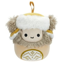 Squishmallows Official Plush 4 inch Holiday Yeti with Gold Hat- Childs Ultra Soft Stuffed Toy Ornament