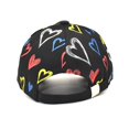thumbnail image 4 of Women's Colorful Heart Print Baseball Cap, One Size Fits Most Couple Sun Hat for Spring and Summer Sun Protection, Fashionable Outdoor Casual Sun Shade Hat, 4 of 4
