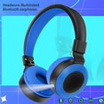 thumbnail image 4 of Back to School Gifts under $5 Wireless Bluetooth Headphones Over Ear With Light And Mic 8 Hours Of Use Foldable Headset on Clearance, 4 of 7