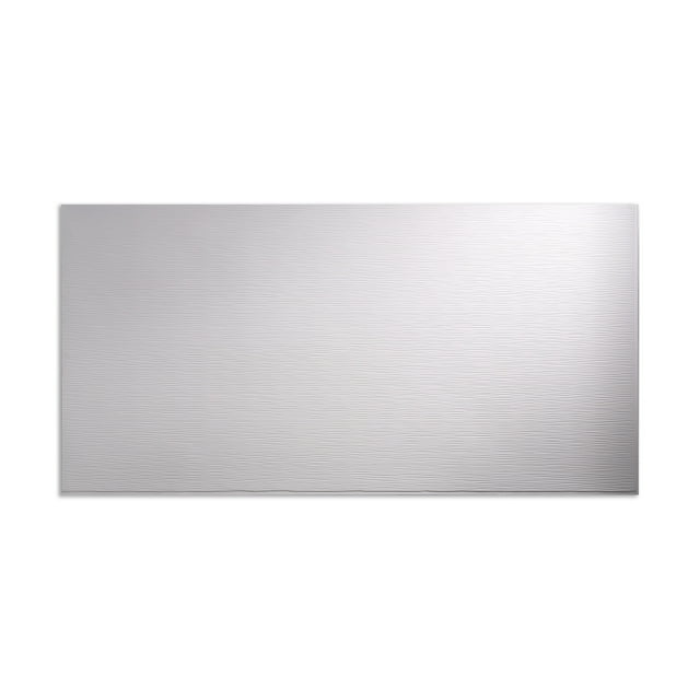 Fasade - Ripple Horizontal Matte White Decorative Wall Panel - Fast and Easy Installation (4' X 8' Panel)