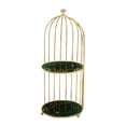 thumbnail image 2 of Bathroom Storage Rack,Vanity Tray,Dessert Cupcake Stand Pantry Birdcage Makeup Organizer Shower Shelf for Shampoo, Dresser, Fireplace Peacock .8x19in, 2 of 8