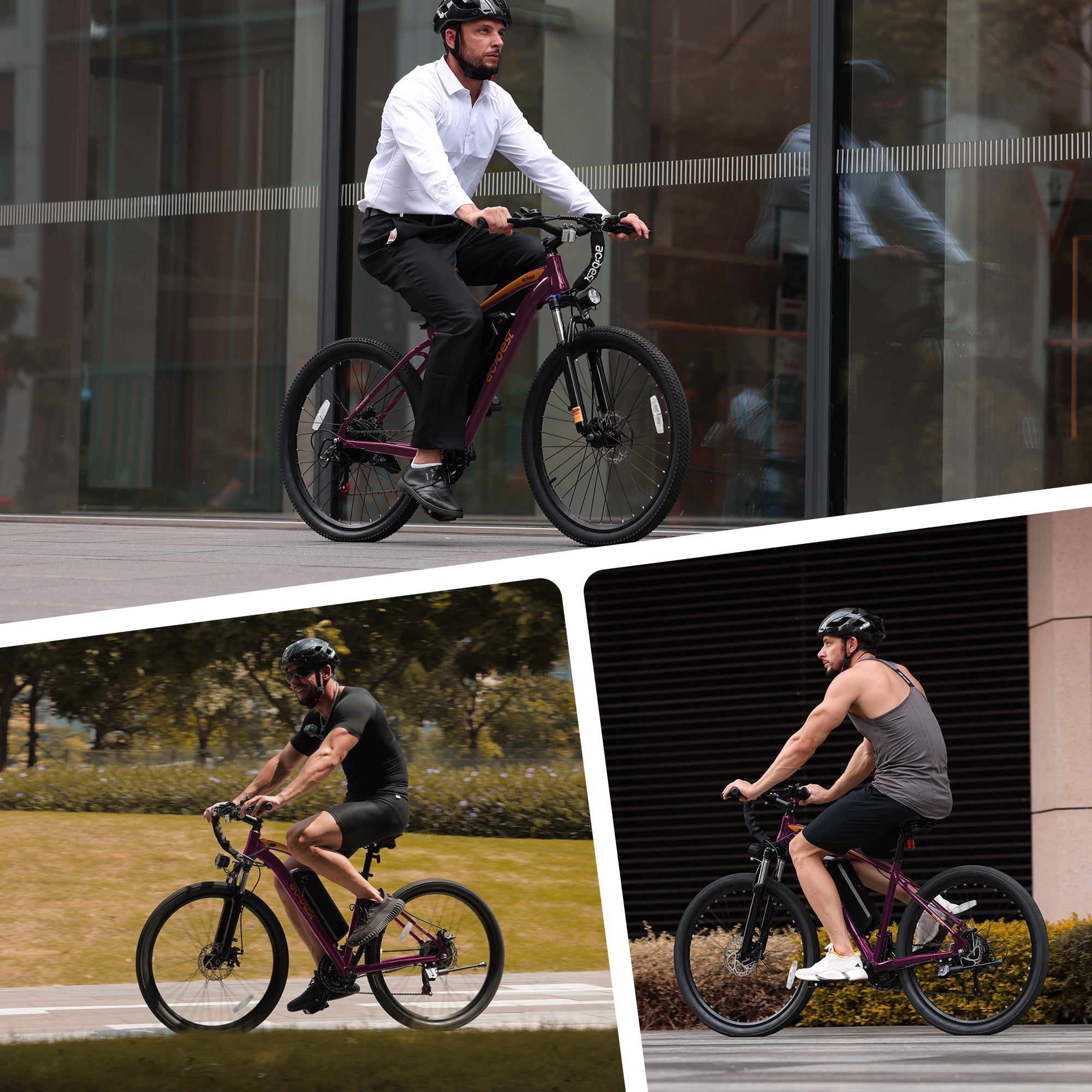 Electric Bike for Adults, 1200W Peak Mountain Ebike, 27.5" Adult Electric Bicycle with 48V Removable Battery, 21 Speed, Purple