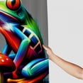 thumbnail image 3 of Colorful frog on mushroom  Bathroom Decor Set , multi size Colorful Luxurious Graphic Print Polyester Fabric Fashion Bathroom Decor Sets with Hooks   Shower Curtain Set shower curtain for bathroom, 3 of 7