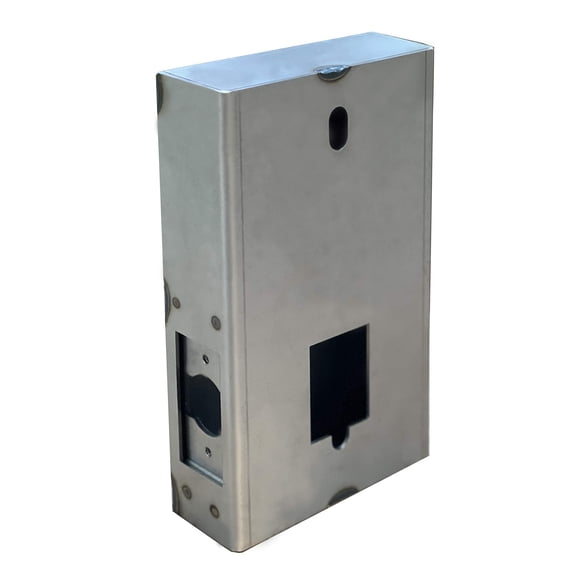 JOUNJIP GB2020 Caja de cerradura de puerta Caja de puerta de acero - para cerradura de combinación mecánica con doble teclado - para puertas y cercas de metal (NO para PUERTA DE ALUMINIO) - Fondo de 2