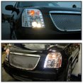 thumbnail image 3 of Spec-D Tuning Halo LED Chrome Projector Headlights Compatible with 2007-2014 GMC Yukon, 2007-2014 GMC Yukon XL 1500 2500, Left + Right Pair Headlamps Assembly, 3 of 6