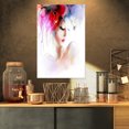 thumbnail image 1 of Fashion Woman Illustration - Abstract Canvas Art Print, 1 of 3