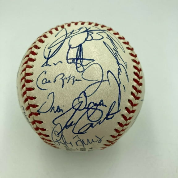 1994 All Star Game Team Signed Baseball Kirby Puckett Cal Ripken Jr. JSA COA