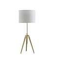 thumbnail image 2 of Kera Table Lamp, White Drum Shade, Brass Gold Tripod Base 39 Inch, 2 of 7