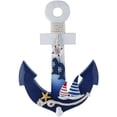 thumbnail image 1 of Wooden Anchor Decoration, Boat Anchor, Mediterranean Style Decorative Anchor, 1 of 4