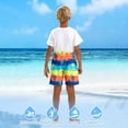 thumbnail image 4 of oqasdz Boys Shorts Quick Drying Athletic Gym Shorts with Compression Liner for Kids Children Everyday Play and Sports Summer Outdoor, 4 of 4