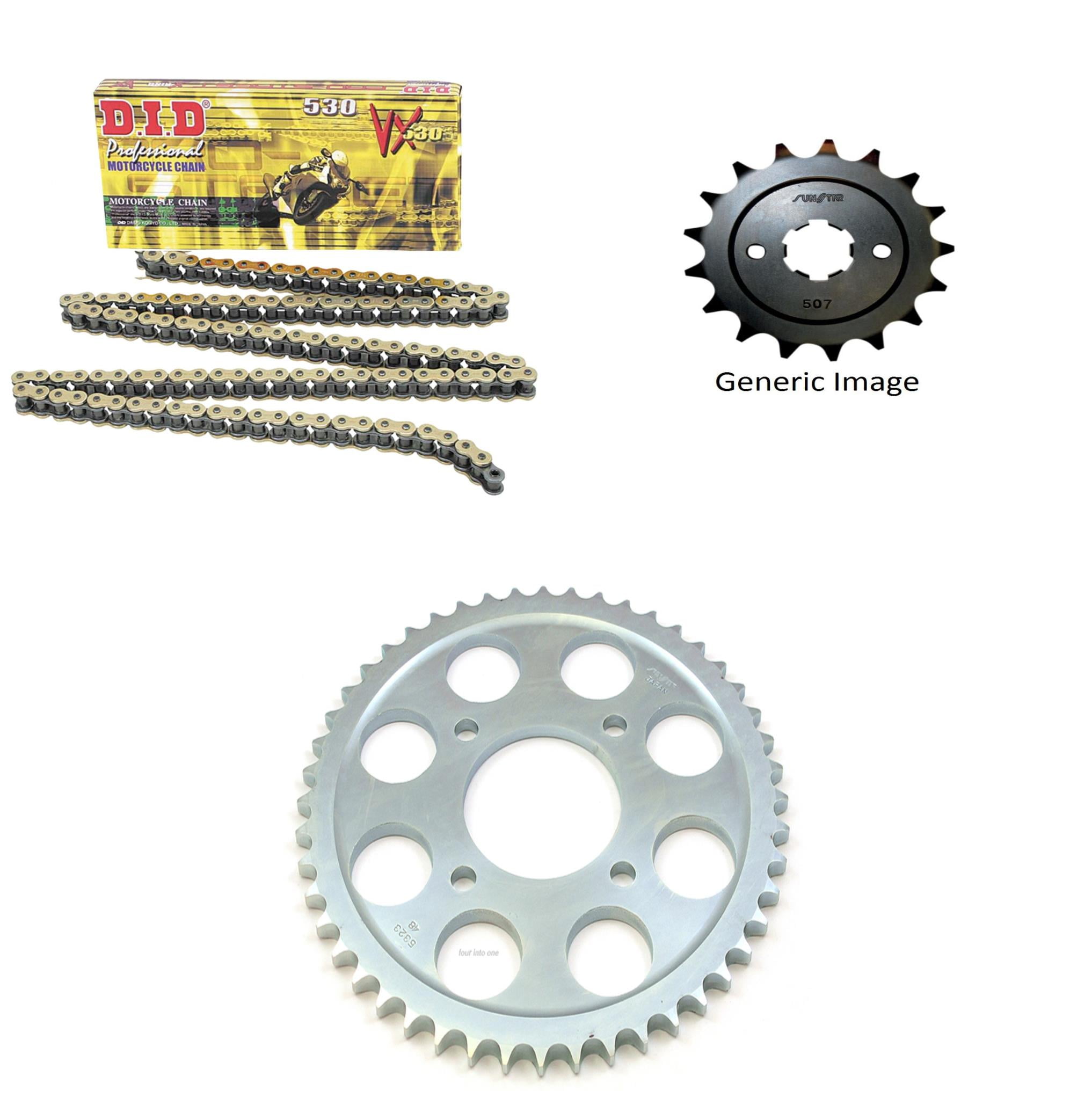 DID 530VX ProStreet XRing VX Series Chain Natural Steel, SUNSTAR
