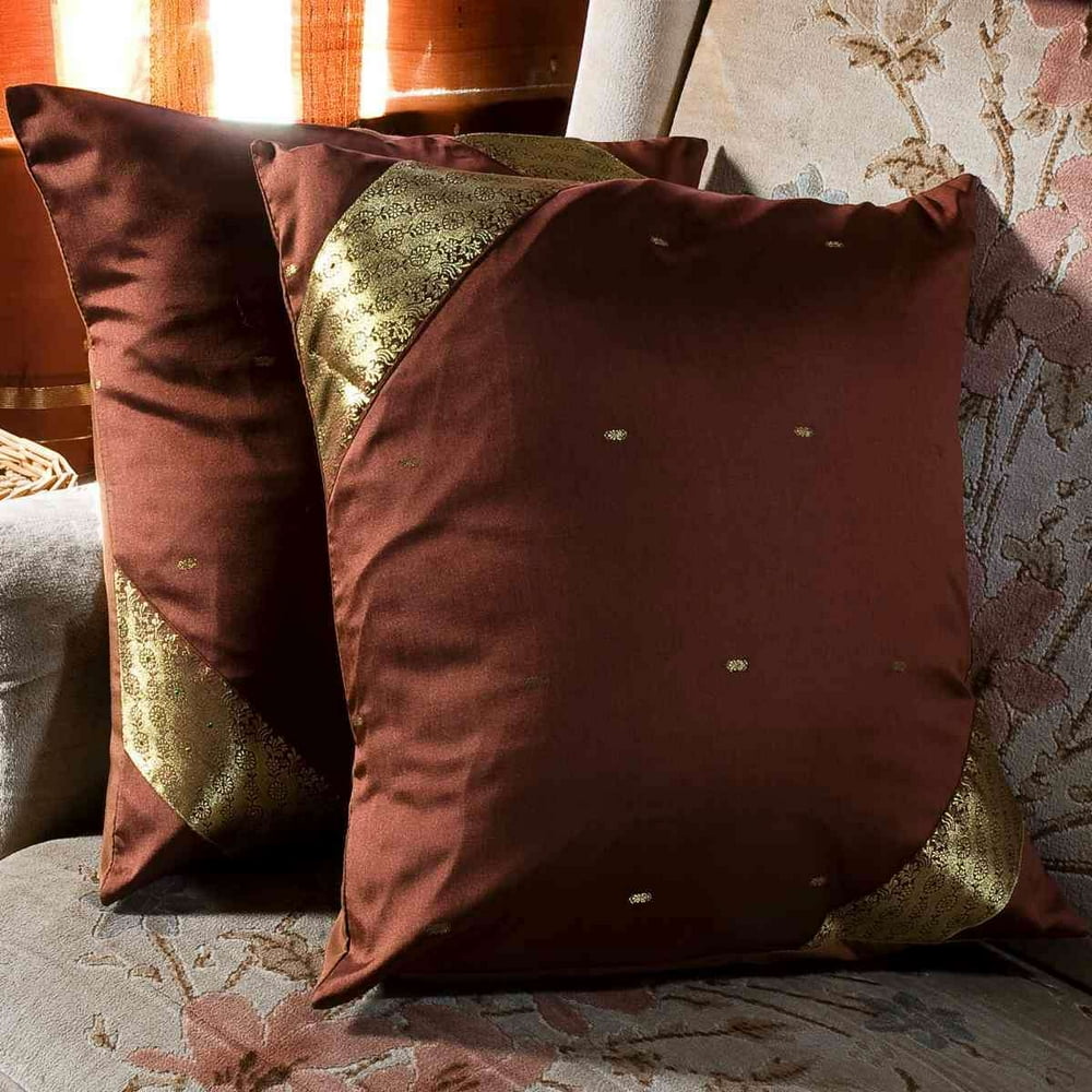 brown pillow cases