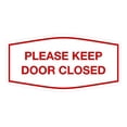 thumbnail image 2 of Signs ByLITA Fancy Please Keep Door Closed Sign - Security and Safety | Durable Material | Easy to Install (White/Red) - Small 1 Pack, 2 of 4