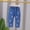 Blue-c, variant on Vunhao Girls Jeans, Relaxed Fit Casual Cotton Elastic Waist Girls Denim Pants on Clearance Blue Size 1-2 T