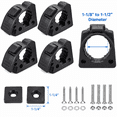 Rubber Clamp, Shovel Mount, Tool Clamp for 1-1/8