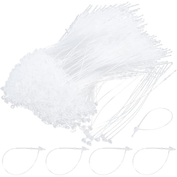 1000Pcs Small Zip Ties 4.3 inch Cable Zip Ties Heavy Duty White Self-Locking Adjustable Durable Premium Plastic Wire Wraps