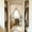 Coffee, variant on Cififendec Vintage Embroidered Lace Door Curtain,98.43"×39.37", Rod Pocket Tassel Trim Swag Tier Curtain for Kitchen Archway Bedroom Entry Window Partition Decor