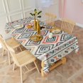 thumbnail image 3 of Rectangle Waterproof Tablecloth 60×102 Inch, Bohemia Style Reusable Indoor/Outdoor Durable Table Cover for Party Kitchen Dinner Room Decor, 3 of 6