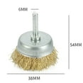 thumbnail image 1 of Brosses à Roue en Fil d'Acier Inoxydable Plaqué Cuivre 6mm Outil Rotatif, 1 of 5