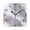 Black, variant on Falling Cherry Petals Wall Clock Square Clock Decoration Creative Clock Dual Use Black Pointer 7.78in