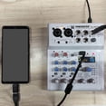 thumbnail image 5 of enqiretly Console de Mixage Audio Bluetooth Multifonctionnelle 4CH 5V Prise US, 5 of 5