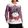 thumbnail image 1 of WILLBEST Sudadera con Capucha de Estilo Acogedor, Manga Larga, Estilo Informal, Cálida, Suave, de Corte Holgado, con Estampado Navideño Ideal para Mujer X-Grande, 1 of 5