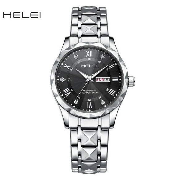 HELEI Men's Quartz Watch Waterproof Wristwatches 807166037009