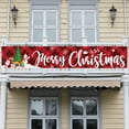 thumbnail image 6 of Beautynvta Merry Christmas Banner, Merry Christmas Sign Christmas Decorations, Large Xmas Photo Backdrop Banner, for Yard Garden Lawn House, Holiday Party Supplies, 1.64x8.2 Ft, 6 of 6