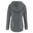 thumbnail image 4 of Vedolay Zip Up Hoodies for Women's 2023 Puff Long Sleeve Sweatshirts Crewneck Loose Tunic 2023 Pullover Tops,Gray M, 4 of 5