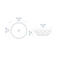 thumbnail image 2 of ALFI brand ABC909 White 17" Decorative Round Vessel Above Mount Ceramic Sink, 2 of 11