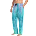 thumbnail image 5 of Men's Sleep Pants Lightweight Pjs Sleepwear Comfortable Lounge Pants Bottom Pants with Pocket Pastel Blue Dandelions, 5 of 7