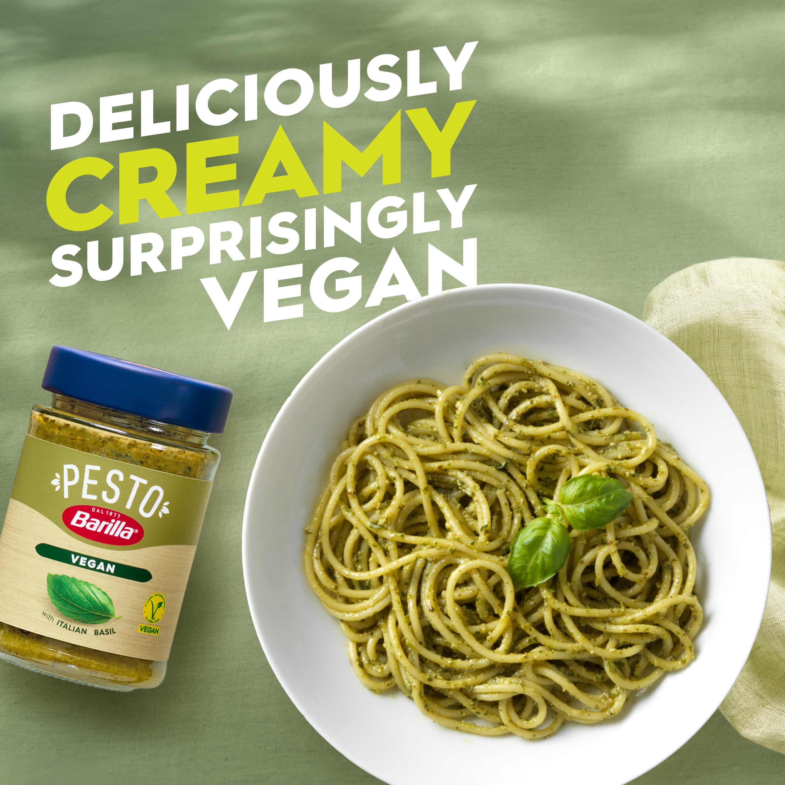 Barilla Vegan Pesto Pasta Sauce and Spread, 6.3oz.