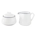 thumbnail image 2 of FUYU White Ceramic Creamer and Sugar Set Coffee Serving Set, 2 of 4