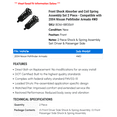 thumbnail image 2 of Front Shock Absorber and Coil Spring Assembly Set 2 Piece - Compatible with 2004 Nissan Pathfinder Armada 4WD, 2 of 2