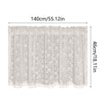 thumbnail image 3 of Semi Sheer Curtains Embroidered Lace Chiffon Rod Pocket Valance for Door and Window, 3 of 8