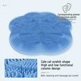 thumbnail image 6 of Dianli Savings Shower Foot & Back Massage Pad Wall Mounted Silicone Scrubber Cushion Brush Suction Cup Cat Paw Design for Bath Lazy Rub Feet Back Easy Clean Blue Gray Pink 30x30cm Birthday Gift, 6 of 9