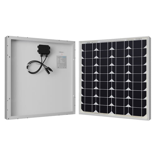 Renogy 50W 12V Solar Panel Monocrystalline Off Grid Battery Charging