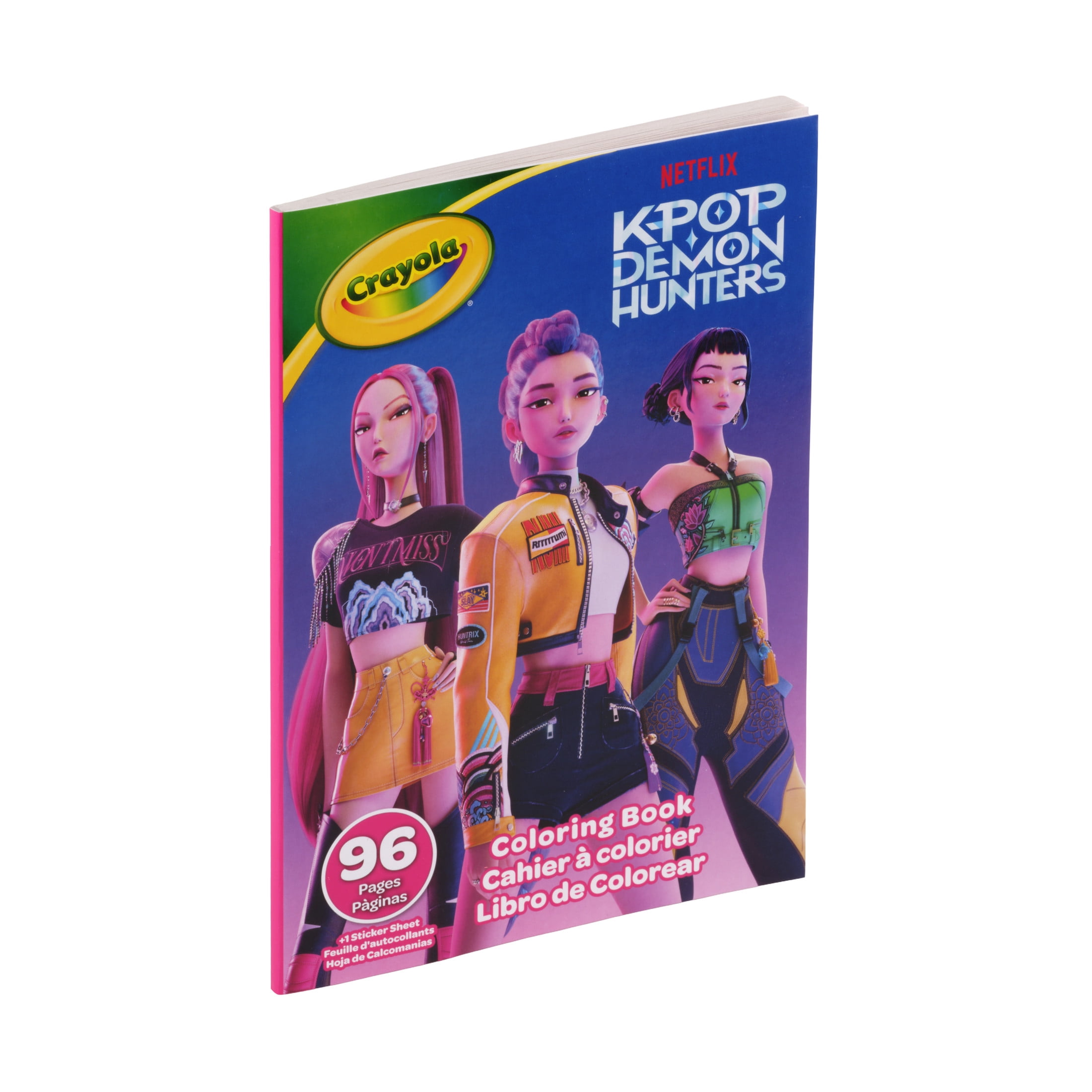 Crayola K Pop Demon Hunters Coloring Book, 96 Pgs, Arts and Crafts