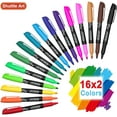 thumbnail image 4 of Dry Erase Markers, Shuttle Art 32 Pack 16 Colors Whiteboard Markers,Fine Tip Dry Erase Markers,Perfect For Writing on Whiteboards,Dry-Erase Boards,Mirrors,Calender, 4 of 7