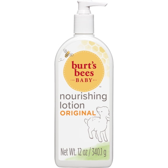 Burt's Bees Baby Nourishing Lotion with Sunflower Seed Oil, Original Scent, 12 fl oz