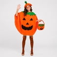 thumbnail image 6 of LEKWK Clearance Pumpkin Costume Adult Halloween Costume with Hat Basket Glasses Earrings and Striped Thigh‑High Socks Cosplay Theme Party Dress up, 6 of 8